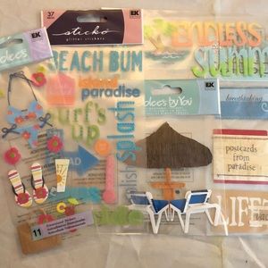 5 pack of summer stickers